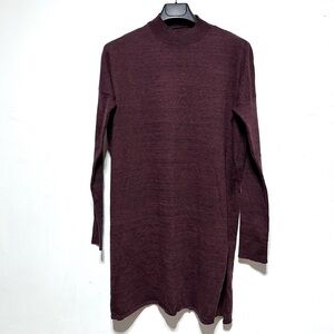 ONIX Maroon Turtleneck Light Knit Tunic Sweater Size XXL